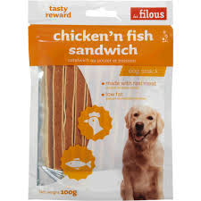 LES FILOUS-CHICKEN N' FISH SANDWICH 100G