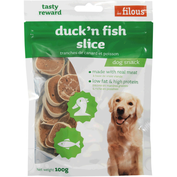 LES FILOUS DUCK'N FISH SLICE 100G