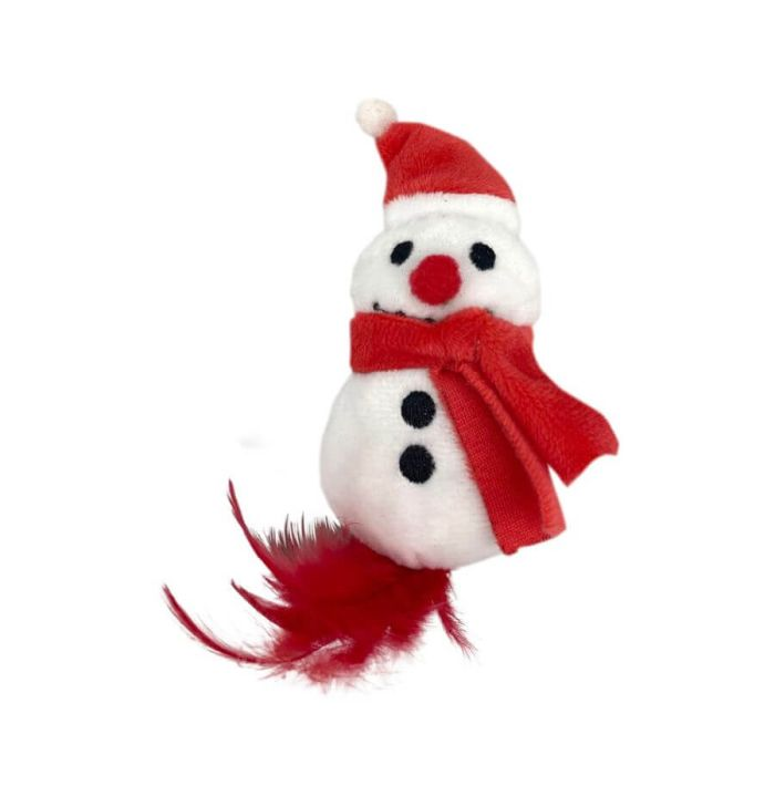 BONECO NEVE DE PLUMAS C/ CATNIP