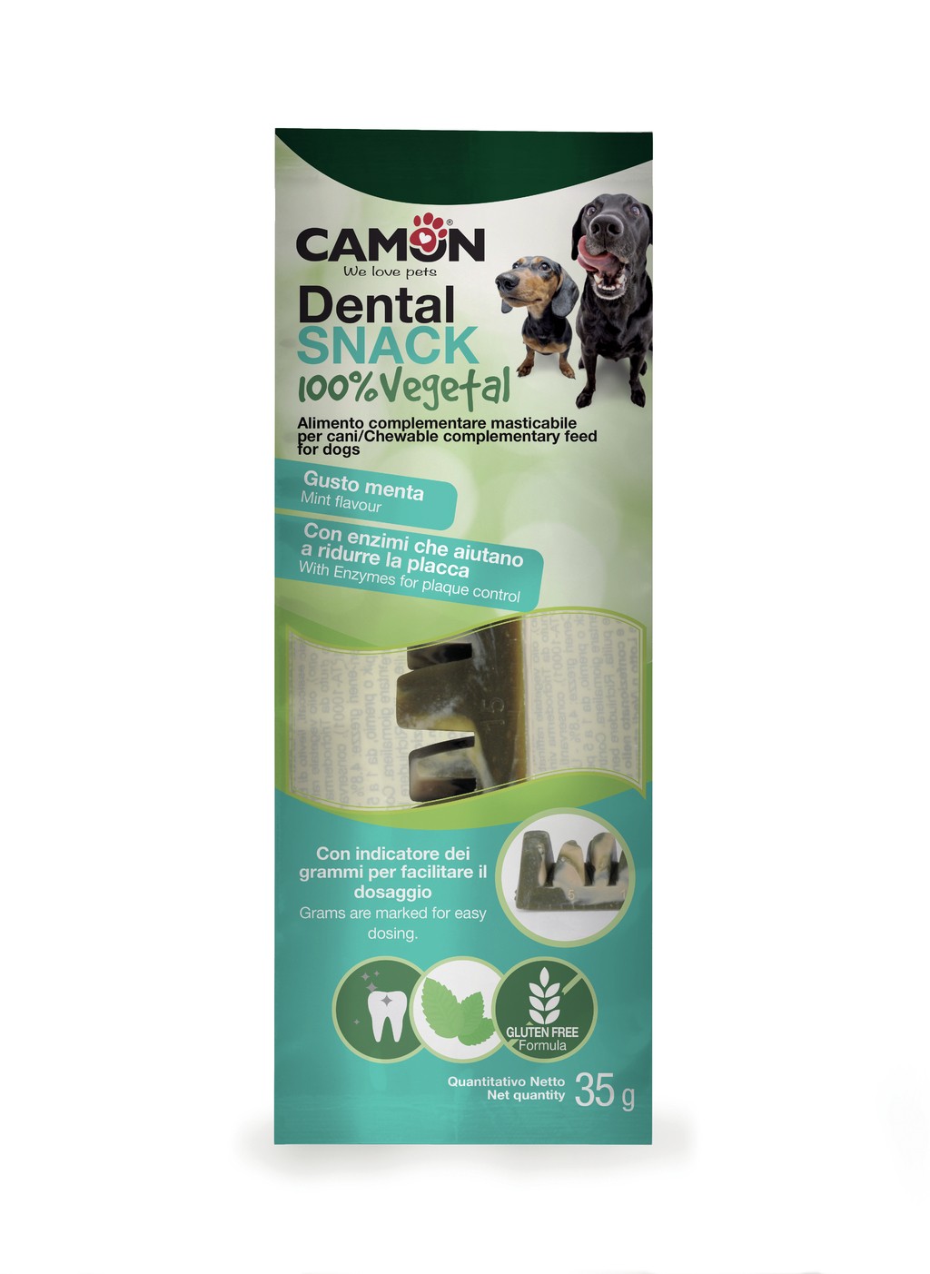 SNACK DENTAL COM ENZIMAS 12CM CAMON