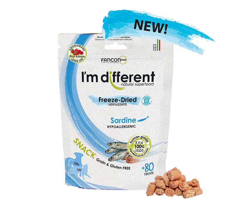 I'M DIFFERENTE FREEZE-DRIED SNACK SARDINHA 40G