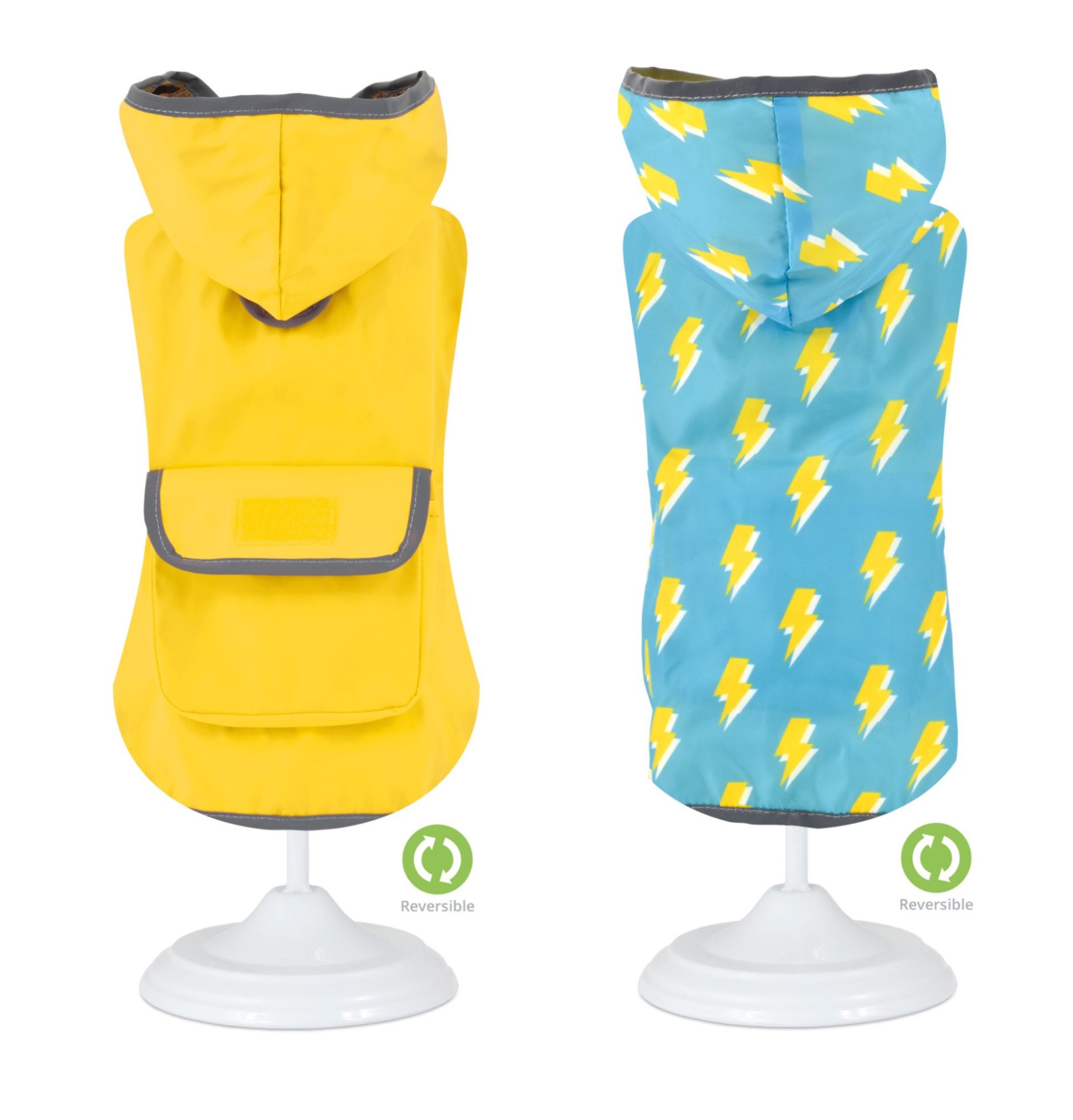 IMPERMEAVEL REVERSIVEL RAIO/AMARELO 40CM