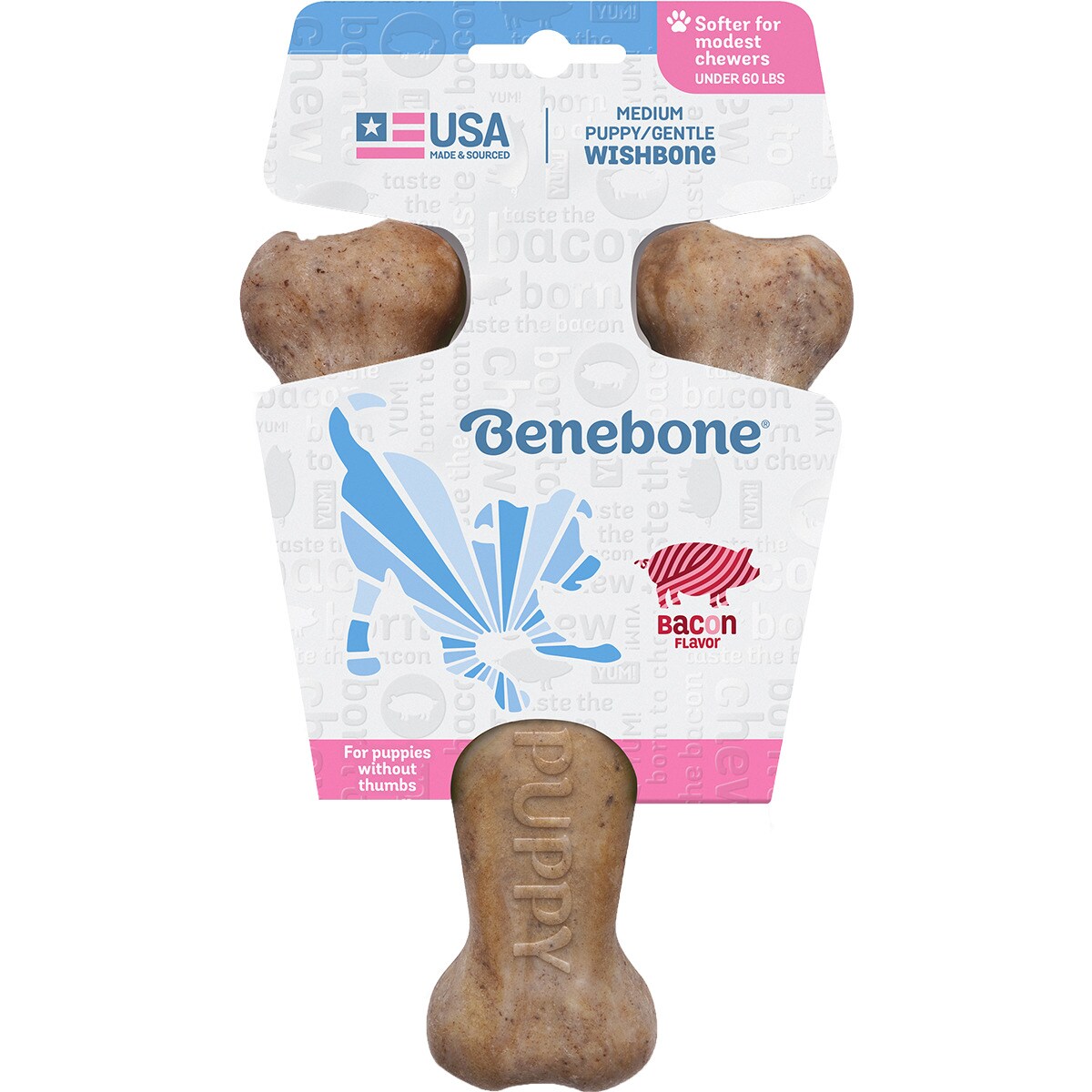 BENEBONE PUPPY WISHBONE BACON M